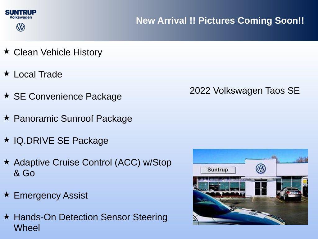used 2022 Volkswagen Taos car, priced at $18,605