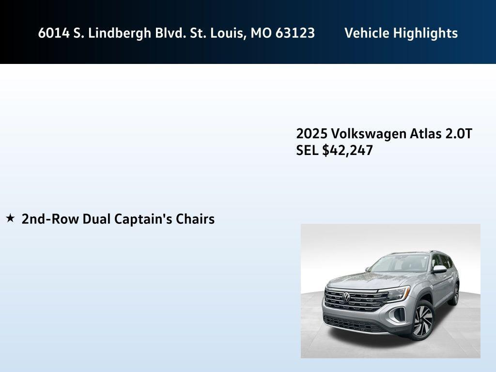 new 2025 Volkswagen Atlas car, priced at $42,247