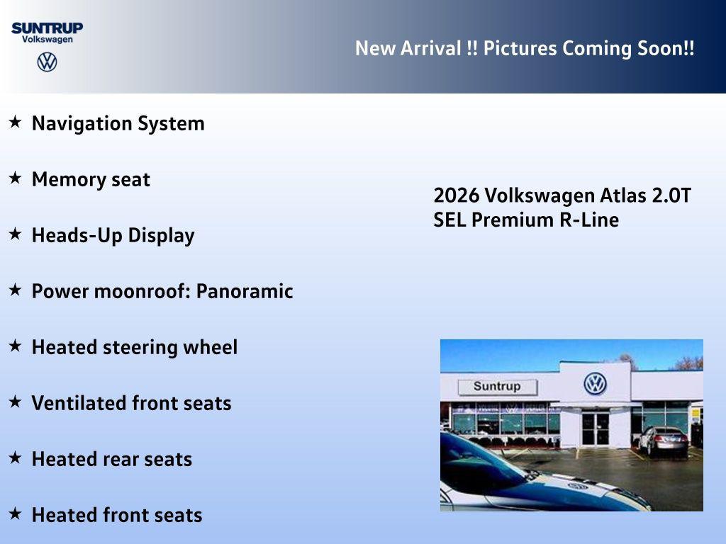 new 2026 Volkswagen Atlas car, priced at $54,118
