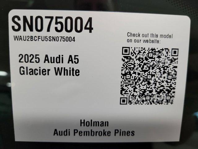 new 2025 Audi A5 car, priced at $57,575