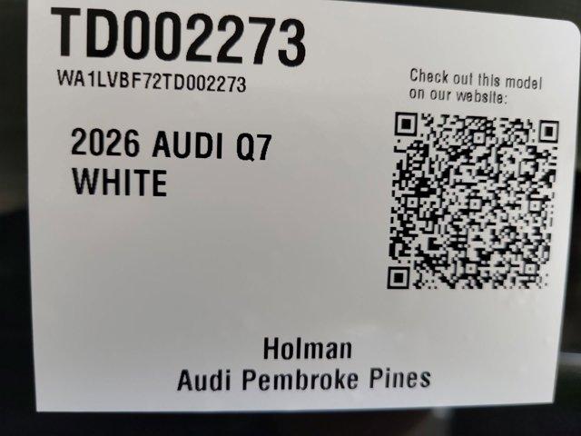 new 2026 Audi Q7 car, priced at $76,445