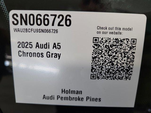 new 2025 Audi A5 car, priced at $57,575