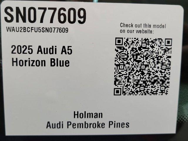 new 2025 Audi A5 car, priced at $57,575