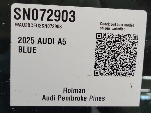 new 2025 Audi A5 car, priced at $57,575