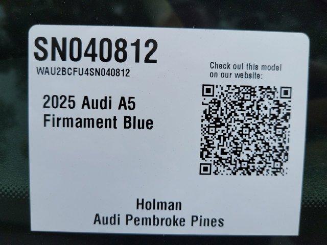 new 2025 Audi A5 car, priced at $56,775