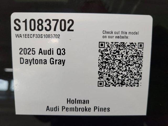 new 2025 Audi Q3 car, priced at $47,875