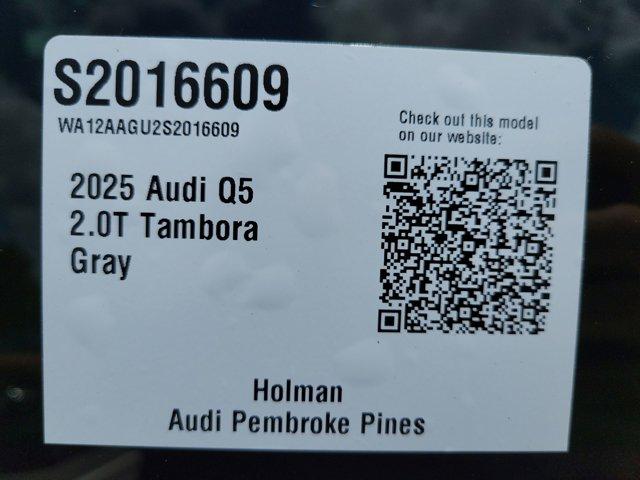 new 2025 Audi Q5 car, priced at $61,300