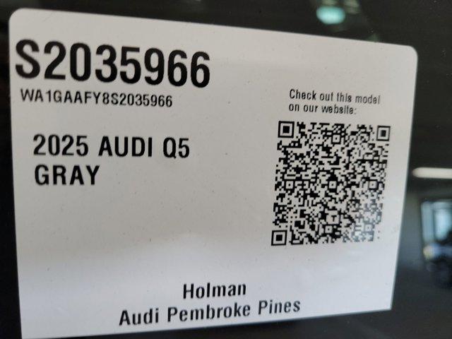 new 2025 Audi Q5 car, priced at $53,650