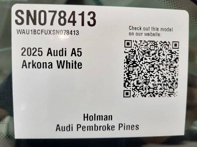 new 2025 Audi A5 car, priced at $53,230