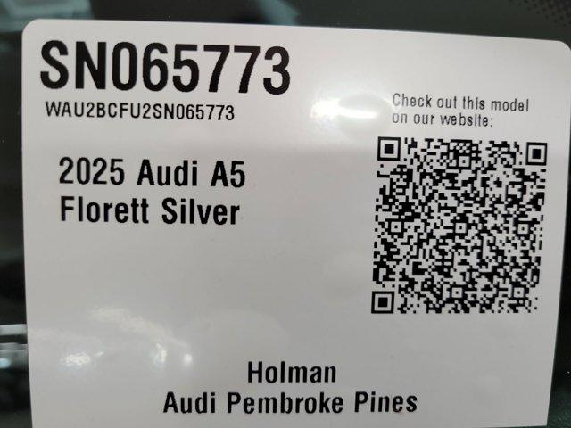 new 2025 Audi A5 car, priced at $55,825