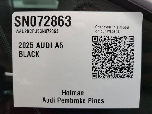 new 2025 Audi A5 car, priced at $57,575