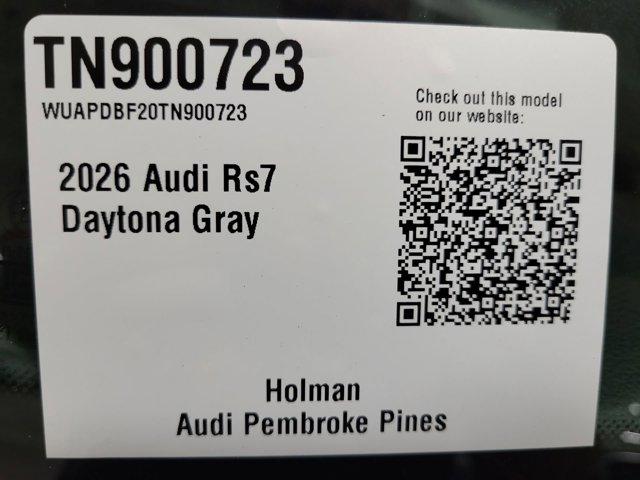 new 2026 Audi RS 7 car, priced at $144,845