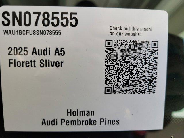 new 2025 Audi A5 car, priced at $53,825