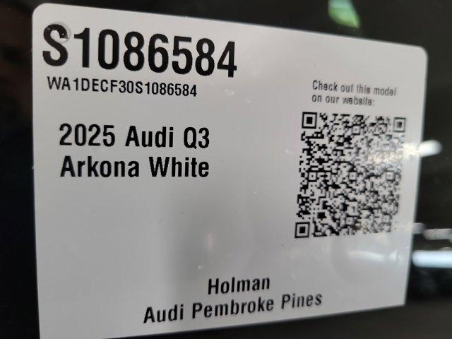new 2025 Audi Q3 car, priced at $43,555