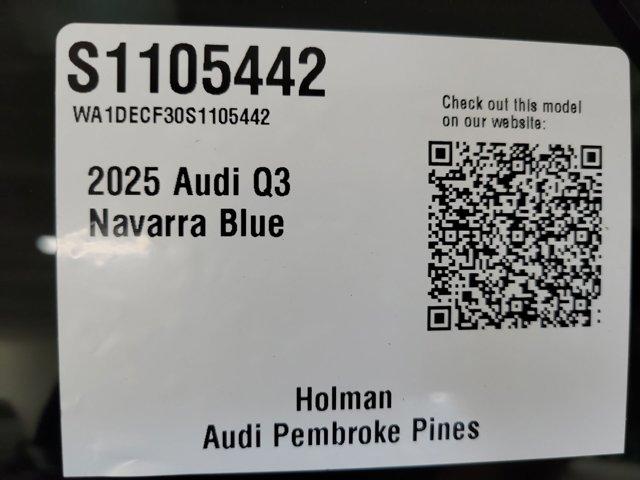 new 2025 Audi Q3 car, priced at $46,235