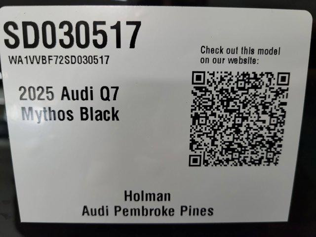 new 2025 Audi Q7 car, priced at $83,750