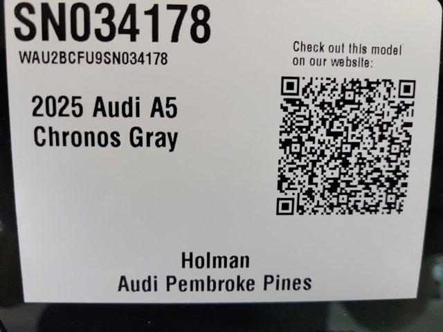 new 2025 Audi A5 car, priced at $57,575