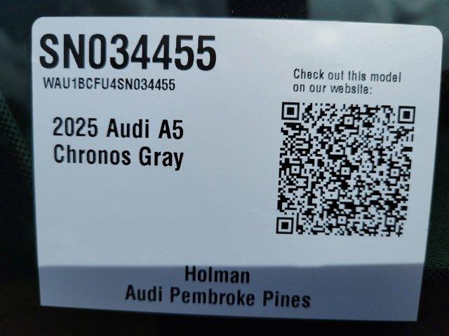 new 2025 Audi A5 car, priced at $54,025