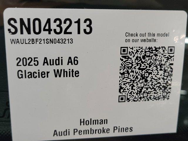new 2025 Audi A6 car, priced at $72,185