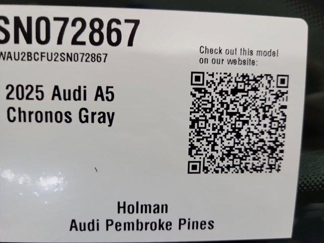 new 2025 Audi A5 car, priced at $56,625