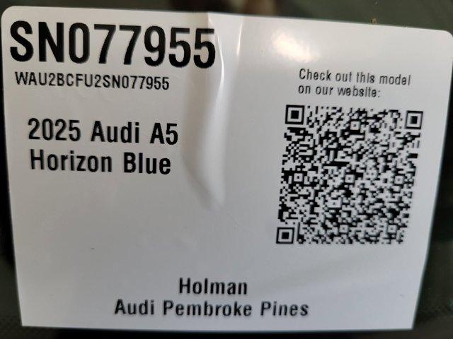 new 2025 Audi A5 car, priced at $57,575