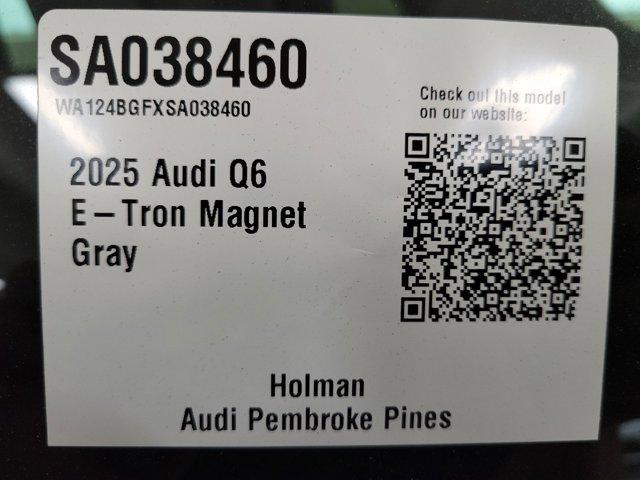 new 2025 Audi Q6 e-tron car, priced at $75,155