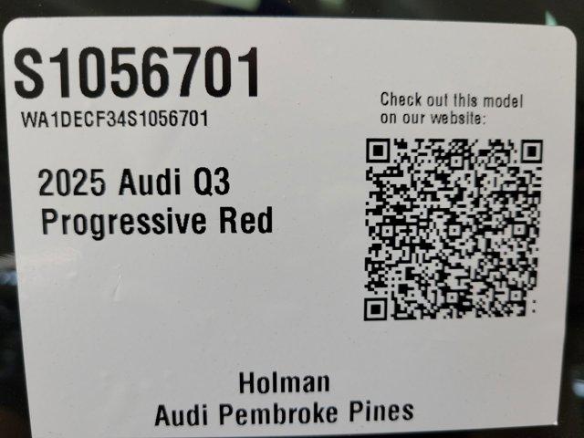 new 2025 Audi Q3 car, priced at $44,310