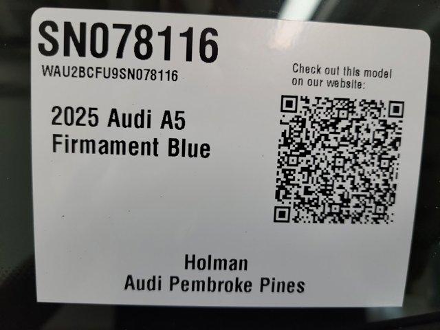 new 2025 Audi A5 car, priced at $57,575