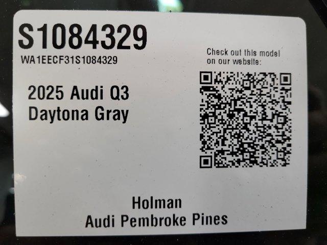 new 2025 Audi Q3 car, priced at $48,000