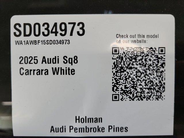 new 2025 Audi SQ8 car, priced at $107,350