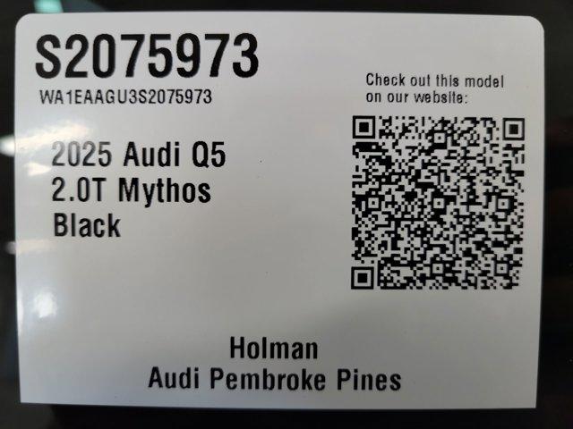 new 2025 Audi Q5 Sportback car, priced at $63,075