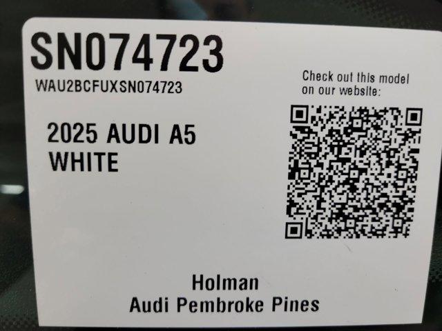 new 2025 Audi A5 car, priced at $57,575