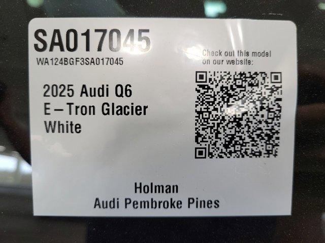 new 2025 Audi Q6 e-tron car, priced at $75,840
