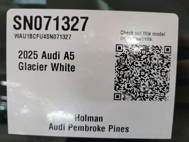 new 2025 Audi A5 car, priced at $50,995