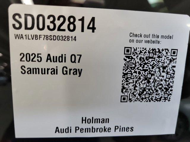 new 2025 Audi Q7 car, priced at $78,055