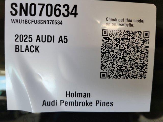 new 2025 Audi A5 car, priced at $53,825