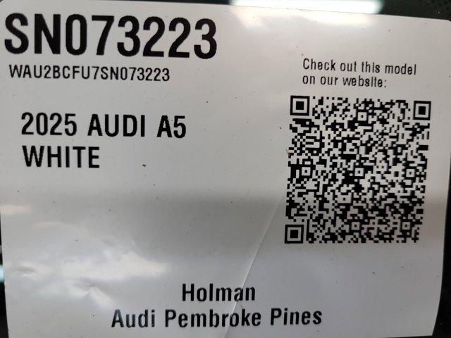 new 2025 Audi A5 car, priced at $57,575