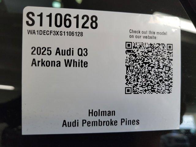 new 2025 Audi Q3 car, priced at $45,640