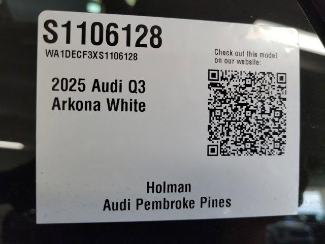 new 2025 Audi Q3 car, priced at $45,640
