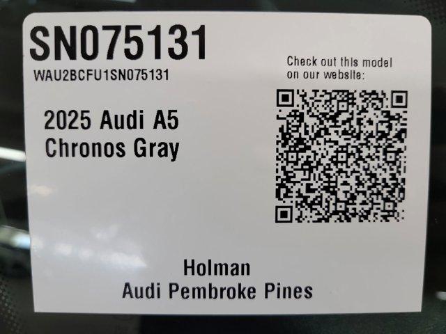 new 2025 Audi A5 car, priced at $56,625