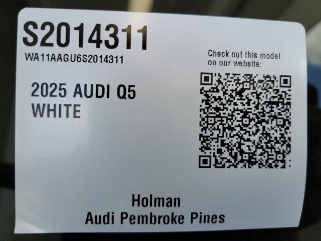 new 2025 Audi Q5 car, priced at $58,100