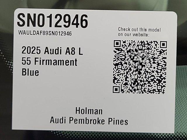 new 2025 Audi A8 car, priced at $106,625