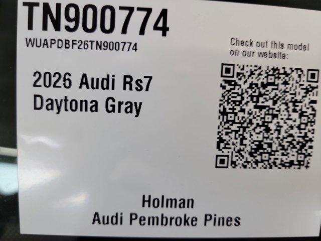 new 2026 Audi RS 7 car, priced at $144,845