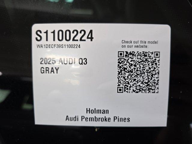 new 2025 Audi Q3 car, priced at $44,310