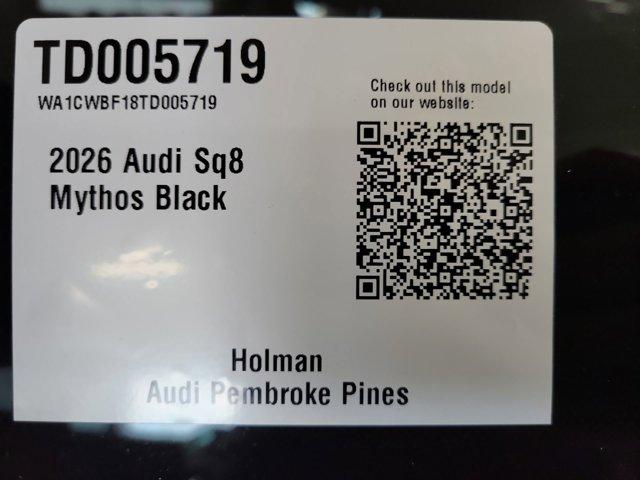 new 2026 Audi SQ8 car, priced at $123,905