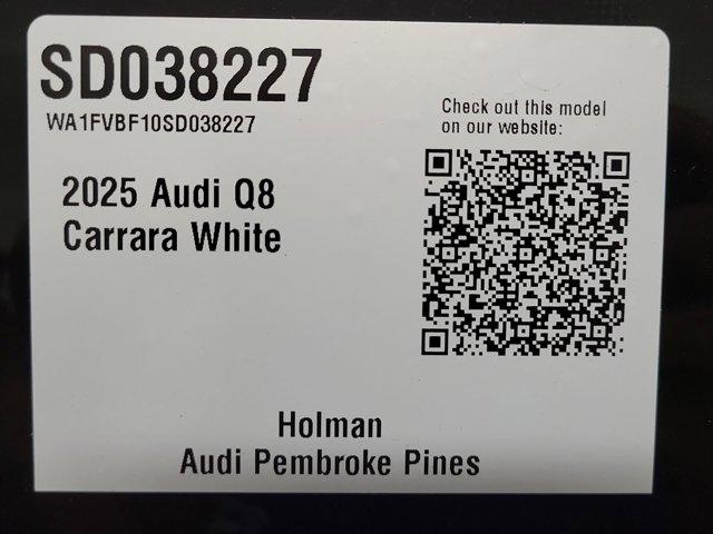 new 2025 Audi Q8 car, priced at $93,160