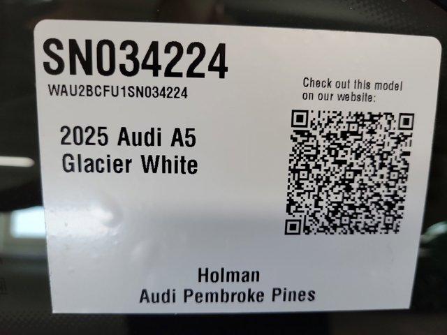 new 2025 Audi A5 car, priced at $57,575