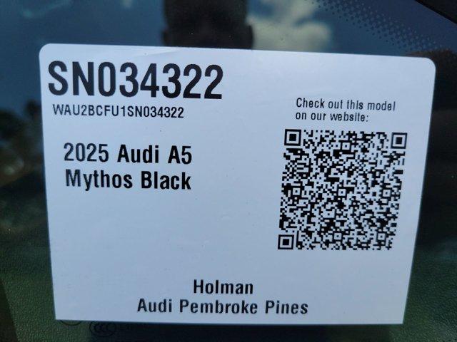 new 2025 Audi A5 car, priced at $57,575