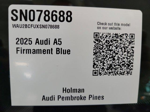 new 2025 Audi A5 car, priced at $57,575