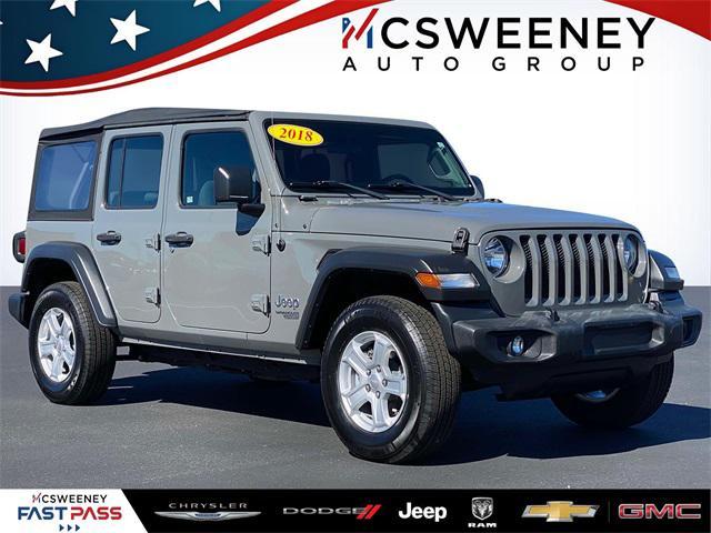 used 2018 Jeep Wrangler Unlimited car, priced at $28,214